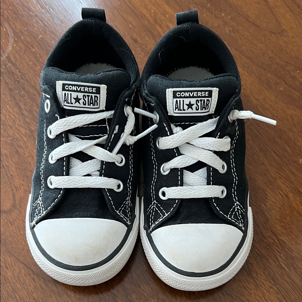 Converse Kids Black and White Sneakers